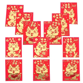 Червени пликове Годината на Дракона Късмет Парични пликове Китайската Нова Година, празника на Парични пакети, Чанти смесен стил