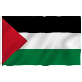 Знамена на Палестина 150x90 см 3x5 фута Полиестер Окачен PSE Палестинските знамена, Банери, Знамена, за да украсят дома На открито Декор Флаг
