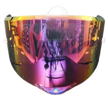 Козирка мотоциклетни каски, обектив, подходящ за шлем GPRR ПИСТА, каска с пълна лицевым козирка, огледален каска, защита от ултравиолетови лъчи, обектив за PC