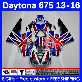 Бодикит за Daytona 675 Daytona-675 13 14 15 16 Моделът 195No.5 Daytona675 2013 2014 2015 2016 OEM Пълен обтекател син цвят в наличност