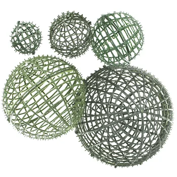 Поставка за топка за топиариев от изкуствени цветя, Пластмасови поставки за растения, поставка за рамка от изкуствена трева, чиято Декоративна украса за топката