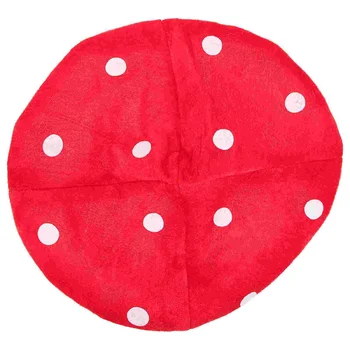 Червена гъба шапка, жабья шапка, гъби и костюмированная парти, забавно украса, шапка за деца, смешни шапки за детска снимане (бели и червени)